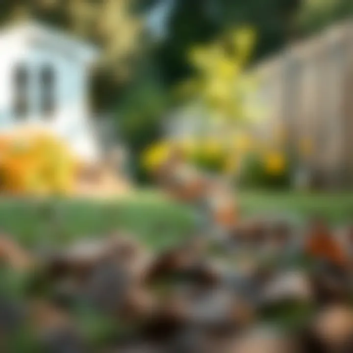 A well-maintained yard demonstrating environmental modifications