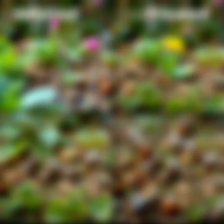 Infested vs. Treated Garden Areas A comparison image showing infested vs. treated areas in a garden