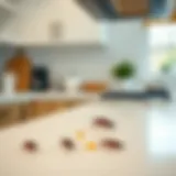 A clean kitchen counter with no food debris