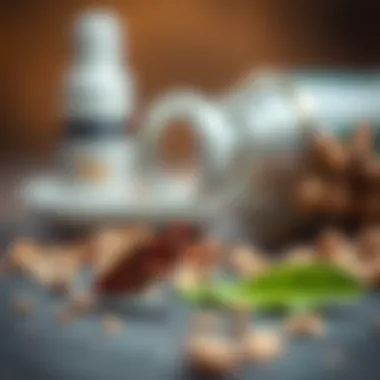 Utilizing Natural Repellents A close-up of natural repellents like essential oils