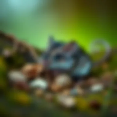 Mouse Behavior Patterns Illustration of mouse behavior and habitat