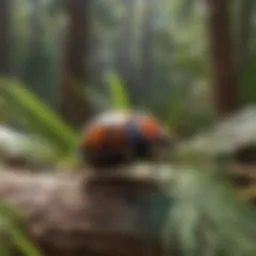 Illustration of palmetto bug habitat