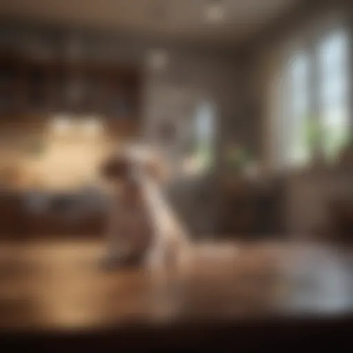 A clean and fresh living space for puppies