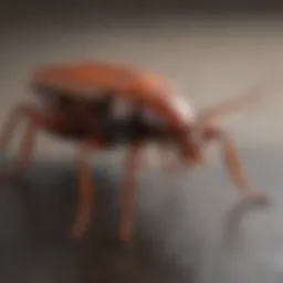 Close-up of a cockroach on a surface