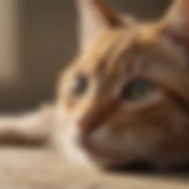 Close-up of a flea comb used on a kitten
