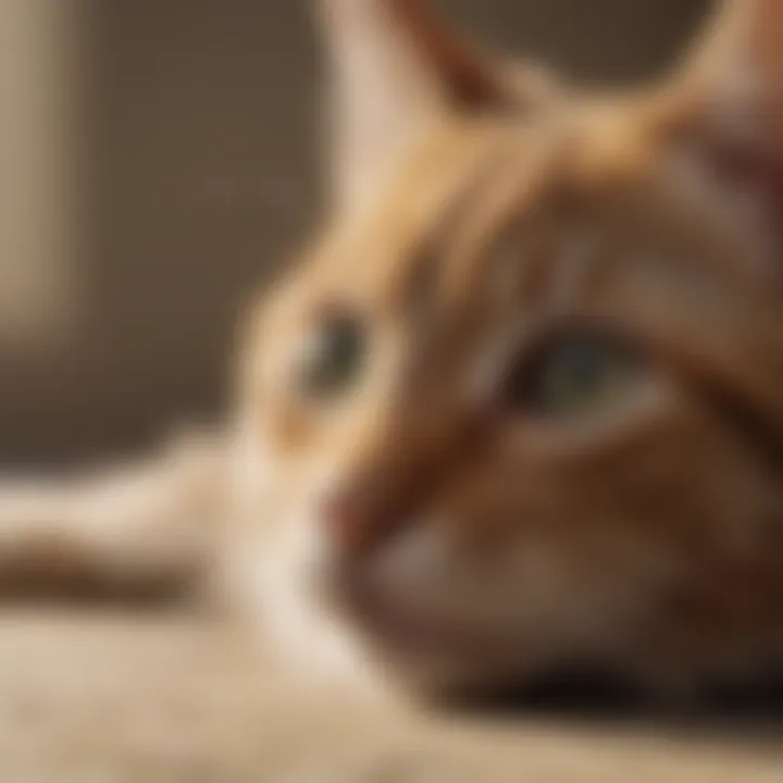 Close-up of a flea comb used on a kitten