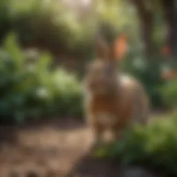 Rabbit Repellent Spray on Garden Plants