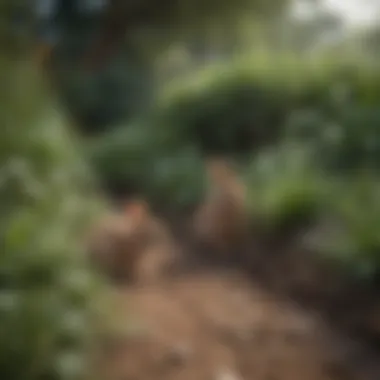 Mulch Barrier Surrounding Plants