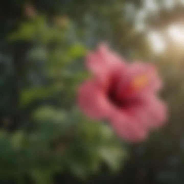 Elegant Hardy Hibiscus Tree in Full Bloom