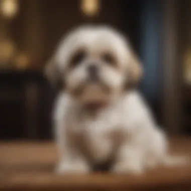 Elegant Lhasa Apso Shih Tzu Mix Companion