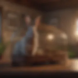 Elegant luxury rabbit hutch with modern design