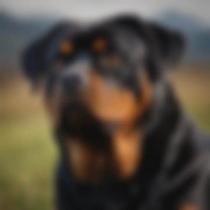 Elegant Rottweiler with a prestigious bloodline