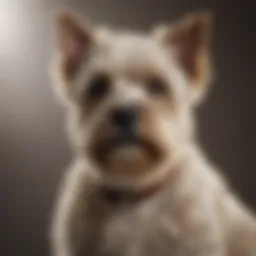Elegant Terrier Dog with Curly Coat