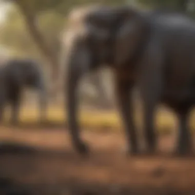 Elephant Listening to Surroundings