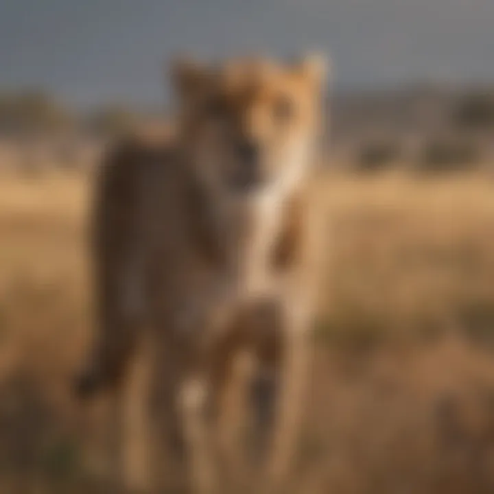 Elusive Cheetah Hunting in the Grasslands