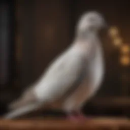 Graceful dove symbolizing peace and tranquility