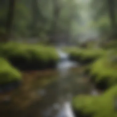 Enchanting Moss-Covered Hot Spring