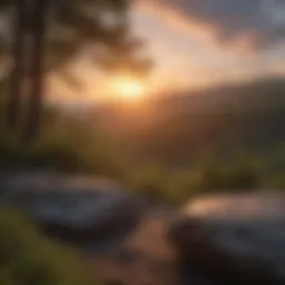 Enchanting Sunset over Appalachian Mountains