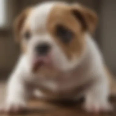 Healthcare Essentials for English Bulldog Puppies English Bulldog Puppy at Veterinarian Checkup