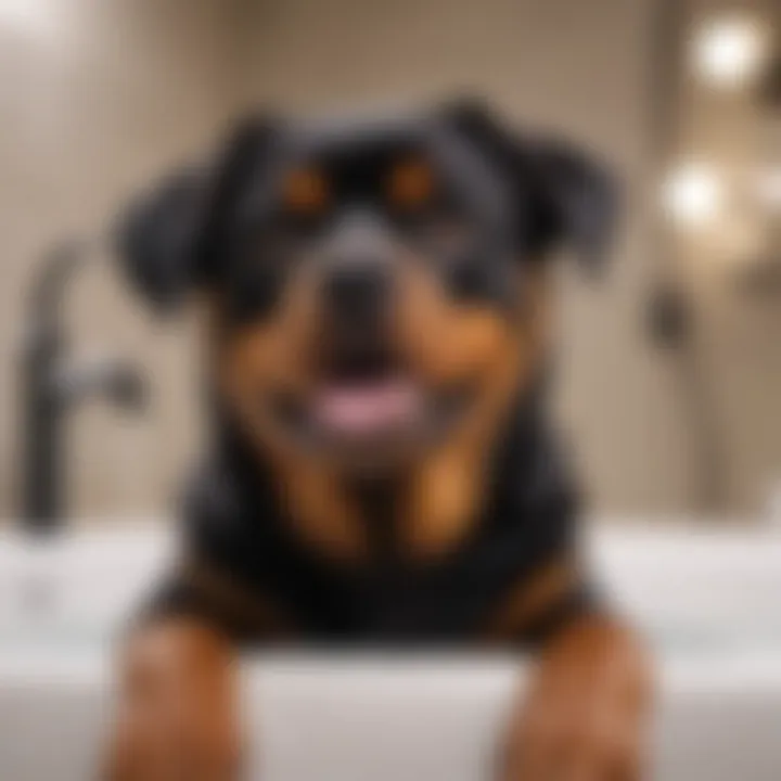 Enhancing Bath Time Experience for Rottweilers