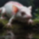 Enigmatic Axolotl Gazing Into the Abyss