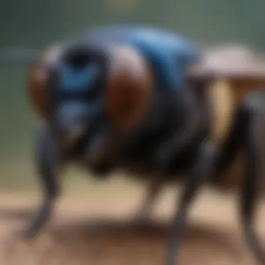 Enigmatic Carpenter Bee Insect Close-Up