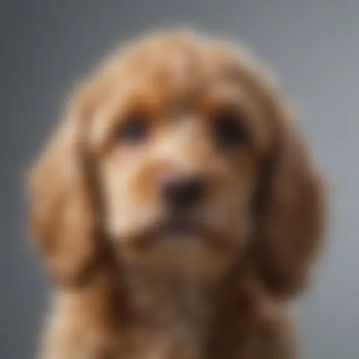 Enigmatic Cockapoo Pup with Curly Coat