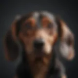 Dachshund Portrait with Piercing Gaze