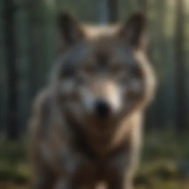 Enigmatic Wolf Spirit Animal Enigmatic wolf representing loyalty and instinct
