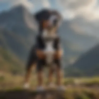 The Athletic Build of the Entlebucher Mountain Dog Entlebucher Mountain Dog showcasing athletic build