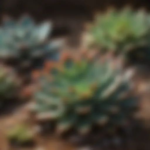 A vibrant collection of various succulent species showcasing their unique shapes and colors.