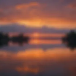 Ethereal Sunset over Lake Conroe