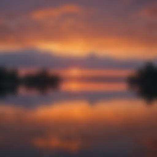 Ethereal Sunset over Lake Conroe