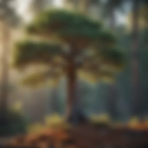 Exotic Cypress Tree in California