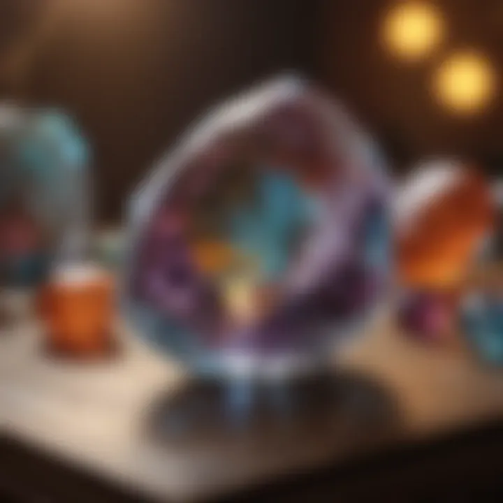 An ancient text open to a page illustrating the historical significance of gemstones.