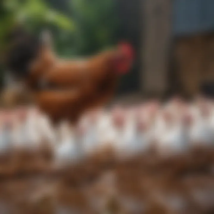 An Amazonian farmer showcasing the benefits of using water nipples for chicken hydration