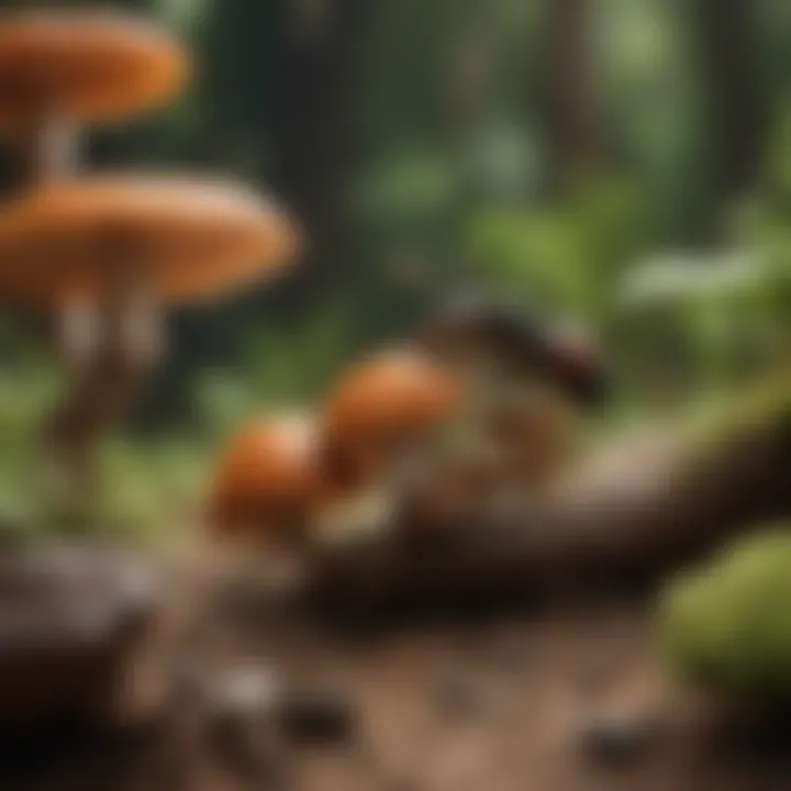 Ant symbiosis with wood fungi for digestion
