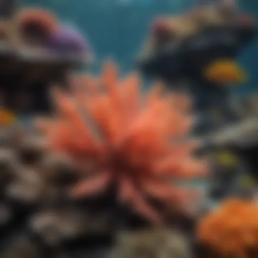 Vibrant coral reef teeming with diverse fish species in Kona