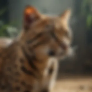 Unique Asian leopard cat habitat