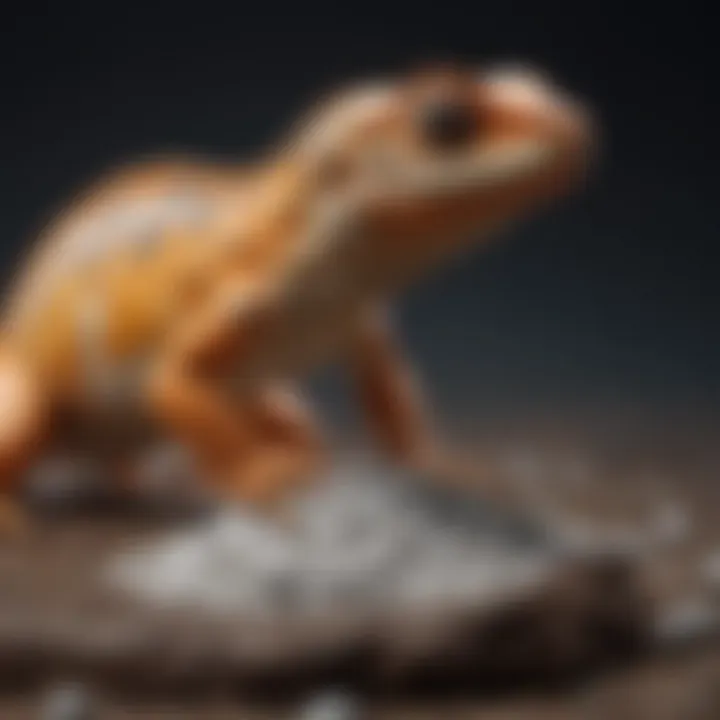 Various types of calcium powder for lizards