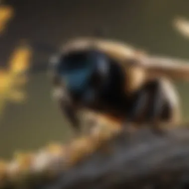 Thriving Biodiversity with Carpenter Bees Carpenter bee in a diverse ecosystem