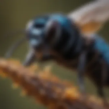 Unveiling the Ecological Marvels of Carpenter Bees Carpenter bee showcasing unique ecological traits