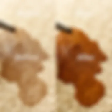 Before and after cleaning pet stains on carpet