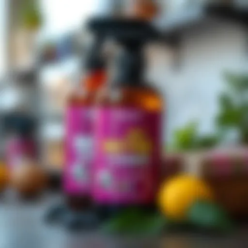 Bottle of pet enzyme cleaner with natural ingredients