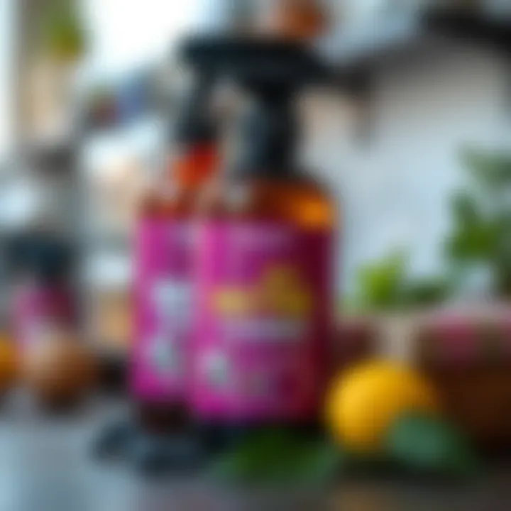 Bottle of pet enzyme cleaner with natural ingredients