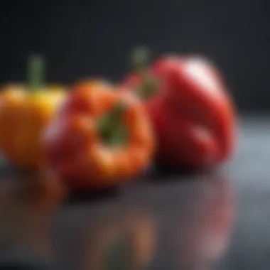 Colorful bell peppers for puppies