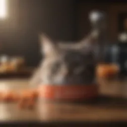 Elegant wet cat food packaging with kitten silhouette