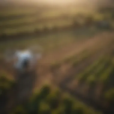 Aerial Drone Surveillance of Agricultural Land Drone Monitoring Farm Fields