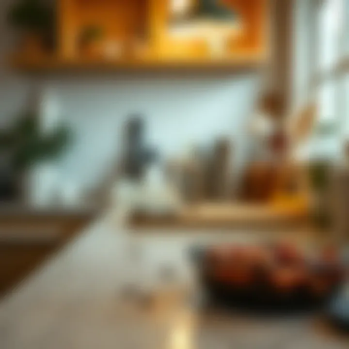 Pest-Free Kitchen Environment A clean kitchen counter free from pests