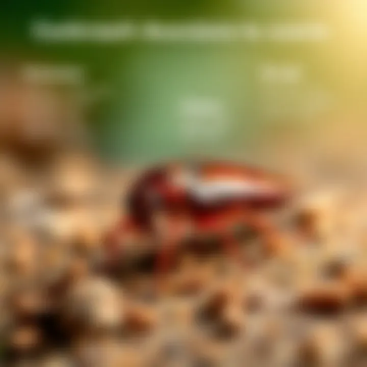 Diagram illustrating cockroach aversions to scents